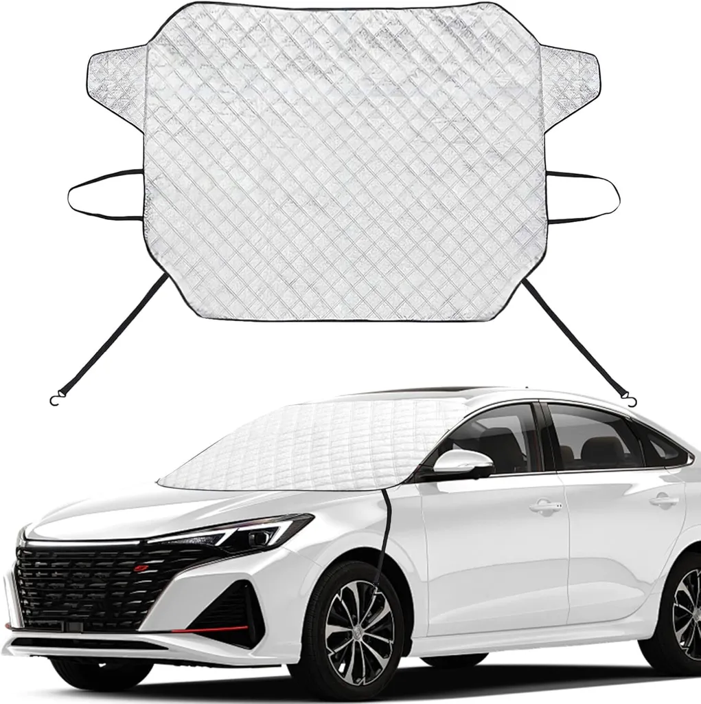 Telone Parabrezza Magnetico 140x110 cm Antigelo e Parasole Universale