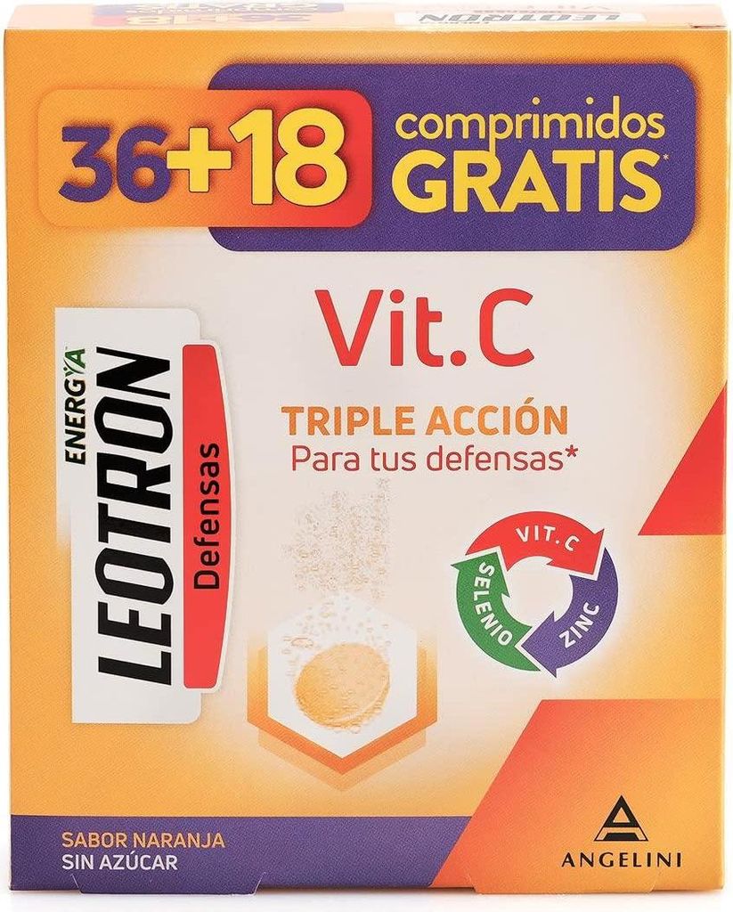 Leotron Vitamina C 36 + 18 compresse effervescenti Immagine del prodotto 