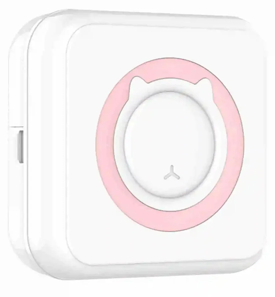 Imprimante photo compacte rose Type 3 avec connexion sans fil Bluetooth