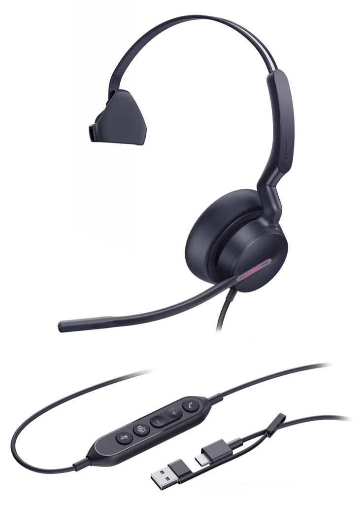 Yealink UH46 Mono Teams USB-C/A Headset
