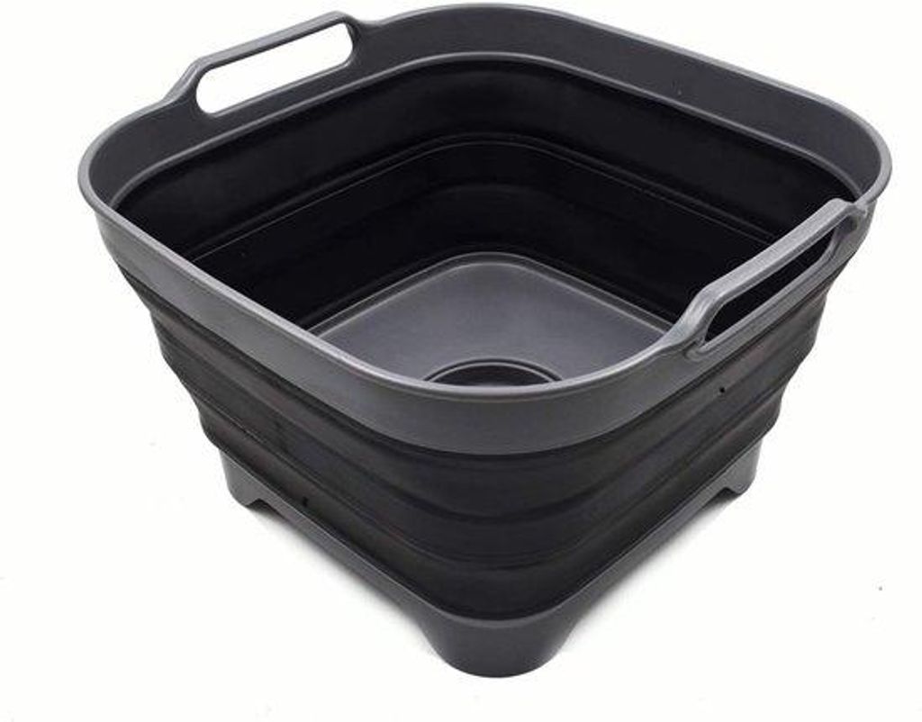Kompakt-Spülbecken 10L Schwarz Küchen-Abstellfläche