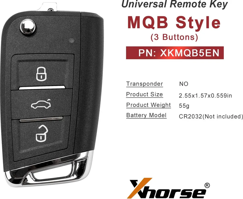 Télécommande sans fil MQB compacte à 3 touches pour programmation - 3