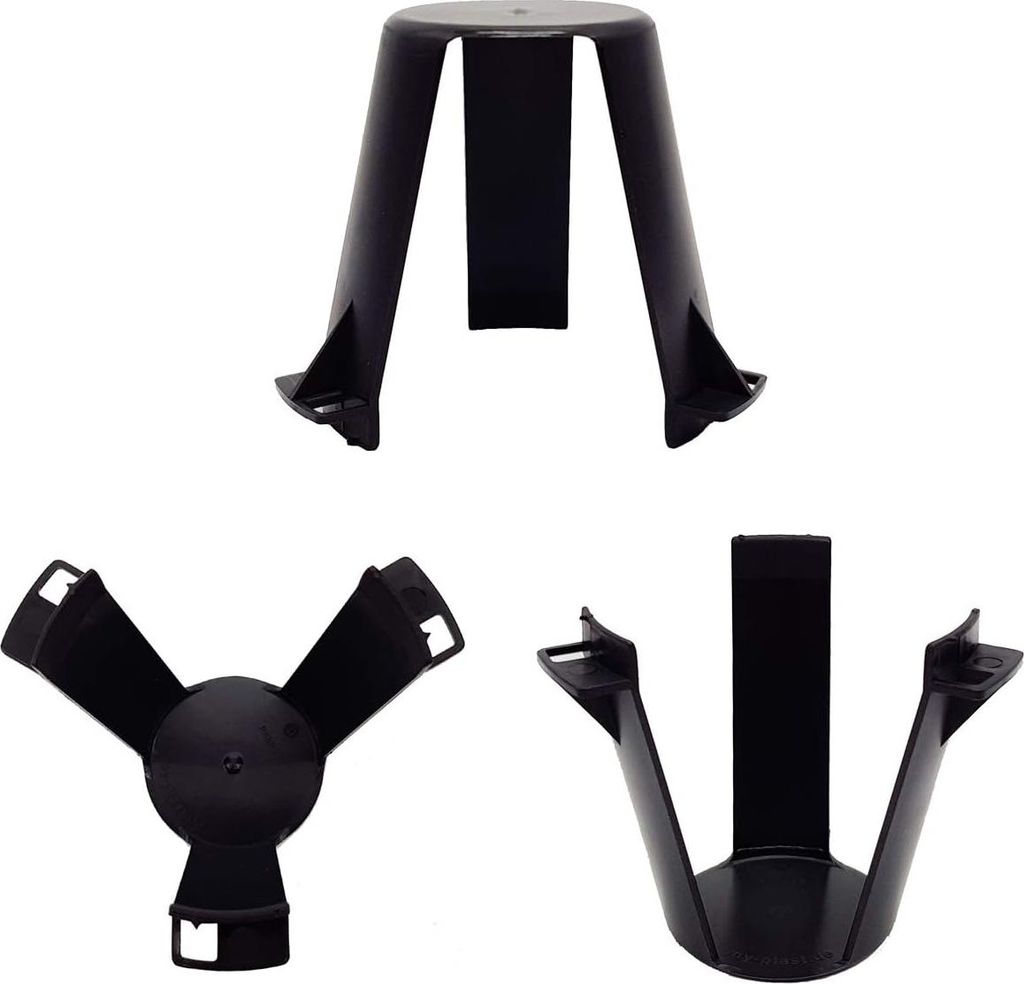 Abstandshalter Einbauleuchten flammhemmend Hitzeschutz Kunststoff Halter Decken-Abstandshalter tiefe Halogen LED-Lampen Ø Ausschnitt 62-90 mm 10 S...