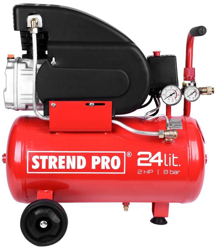 Kompressor Strend Pro FL2024-08, 1,5 kW, 24 Liter, 1-Kolben Produktbild 