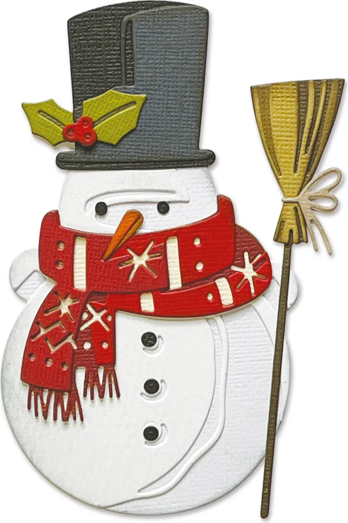 Sizzix Thinlits Winston Colorize 665215 - Pochoir de Découpe 16 Pièces