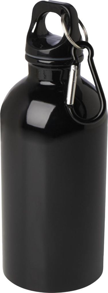 Floso - Wasserflasche, Edelstahl, 400ml PF4729 (Einheitsgröße) (Schwarz)