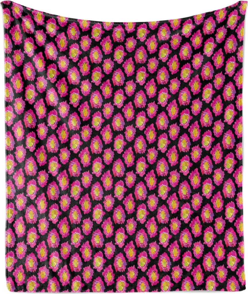 Coperta Morbida Papaveri ABAKUHAUS 175x230 | Ideale per Famiglie