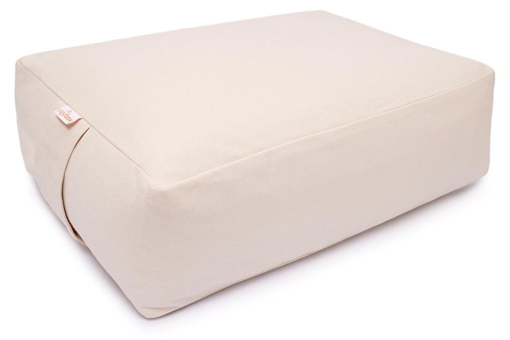 yogabox VIPASSANA Kissen XL - natur 45 x 33 x 14 cm Buchweizenschalen