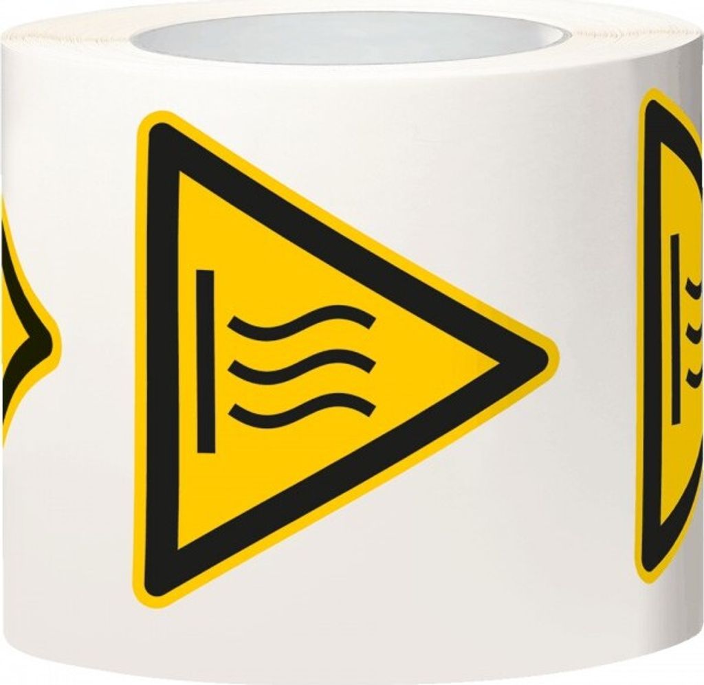 Dreifke Aufkleber I Warnschild Warnung vor heißer Oberfläche, Folie, SL100mm...