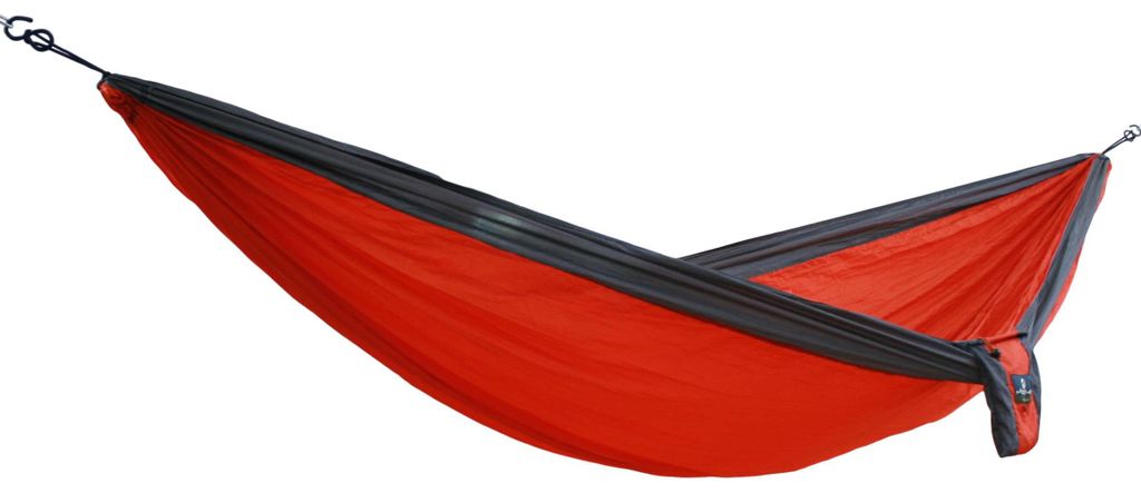 MacaMex Camper Travelset Single grau - orange - grau Hängematte