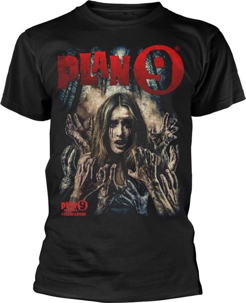 Plan 9 - "Flesh Eaters" T-Shirt für Herren/Damen Uni PH4763 (XXL) (Schwarz)