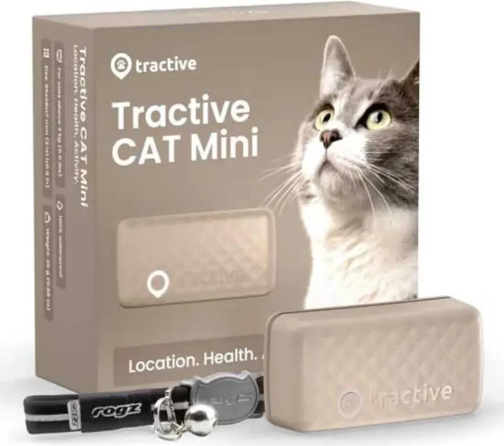 Tractive CAT Mini - GPS pour Chat avec Collier Rogz Marron et Santé - 6