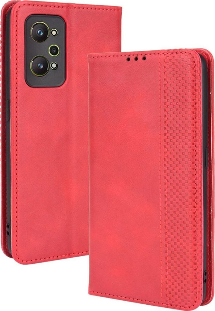 Mobigear Sensation Realme GT Neo2 Hülle Klapphülle Geldbörse - Rot