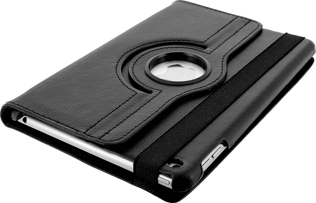 360° Klapphülle, Etui mit Standfunktion iPad Mini 4 / iPad Mini 2019 – Schwarz