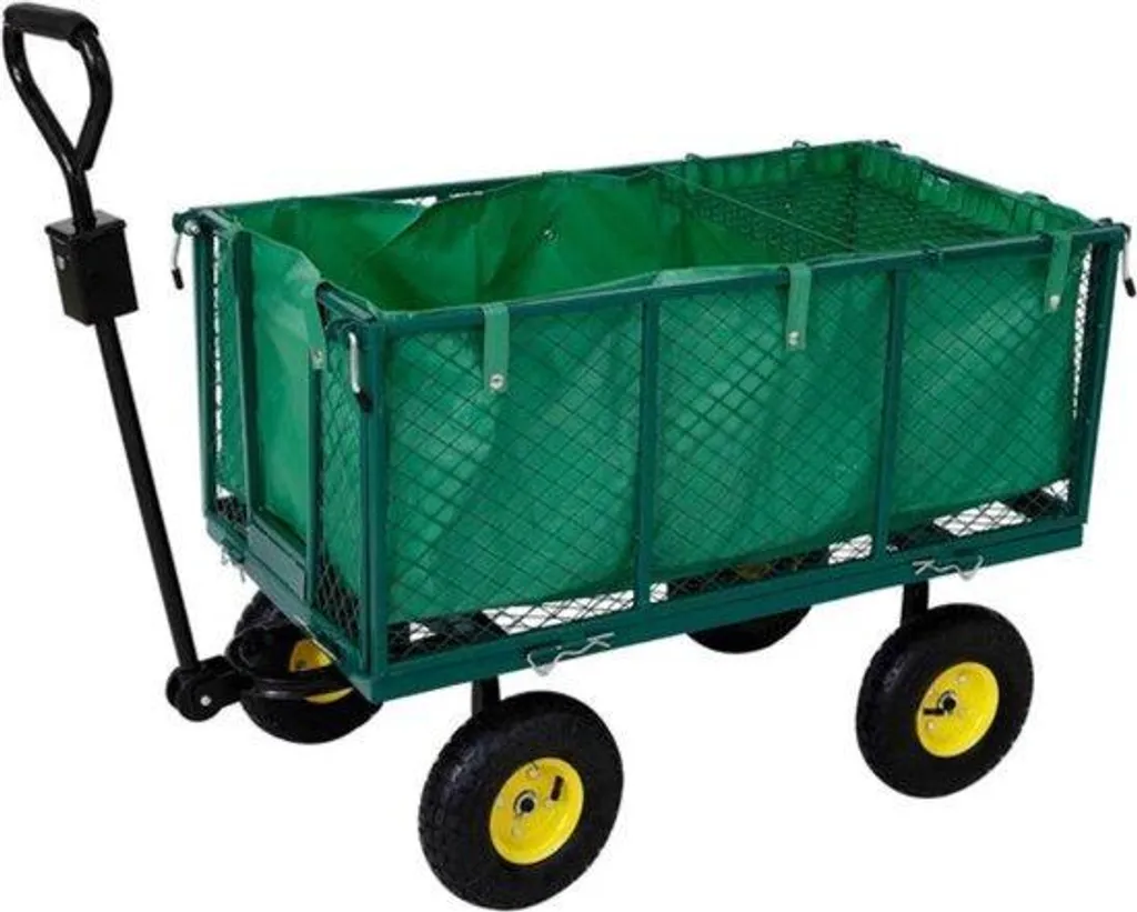 Chariot de jardin pliable à pneus tout-terrain - Remorque à main 550 kg