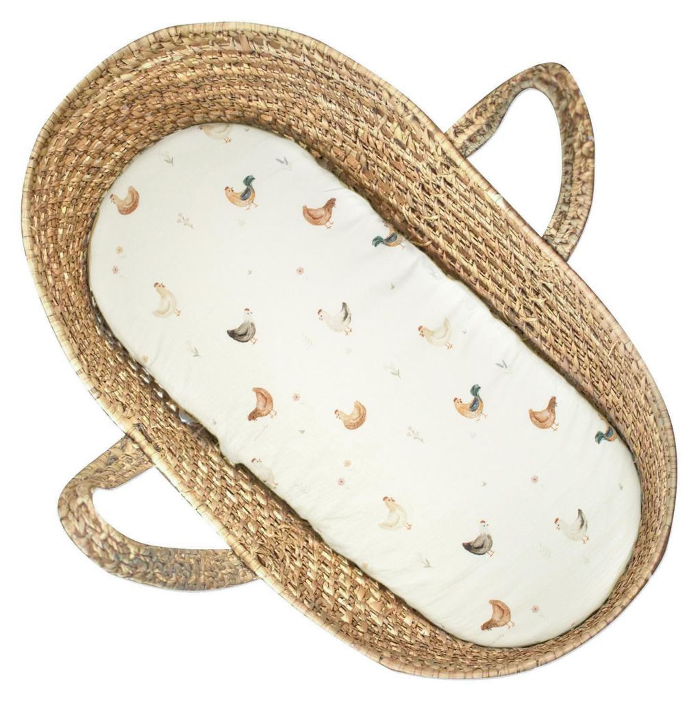 Spannbettlaken Gallina - 70 x 30 cm - Ecru | by SEVIRA KIDS