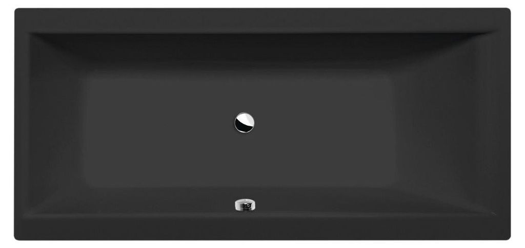 CLEO Rechteckwanne 160x75x48cm, schwarz matt Produktbild 