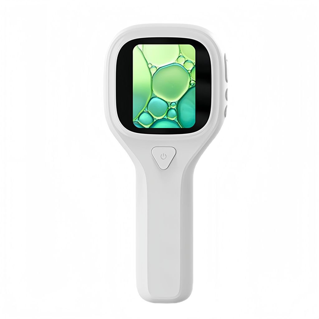 Zimilo Digitales Mikroskop für Kinder, 2,0 Zoll IPS-Display, 2MP, 500-fache Vergrößerung, tragbar, PC-kompatibel, Weiß