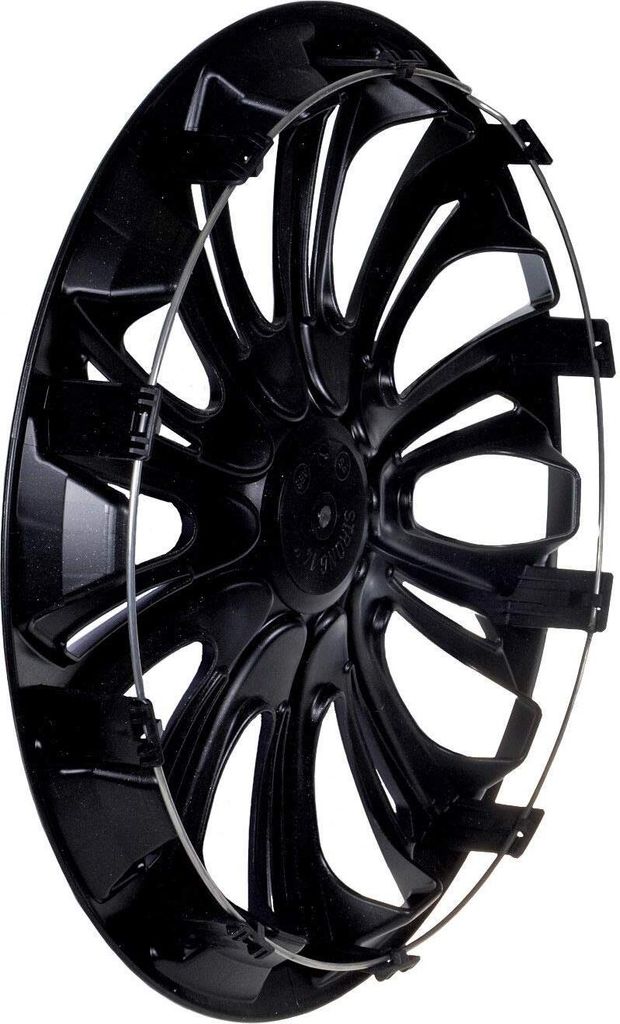 Set De 4 Enjoliveurs NRM Draco CS Noir/rose 13" - ABS Incassable, Fixation Facile Sans Outil
