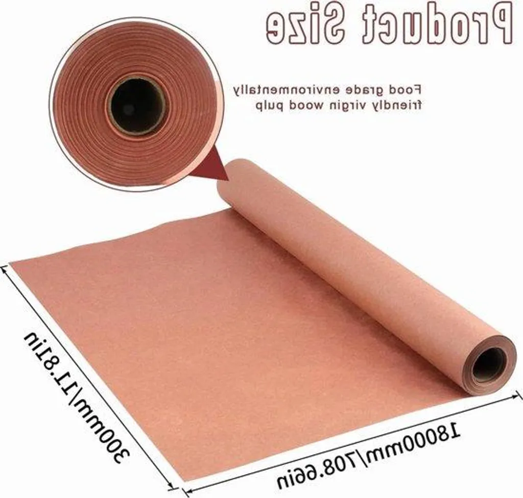 Papier pour cuisson poisson et viande au barbecue, rouleau 30cm x 18m