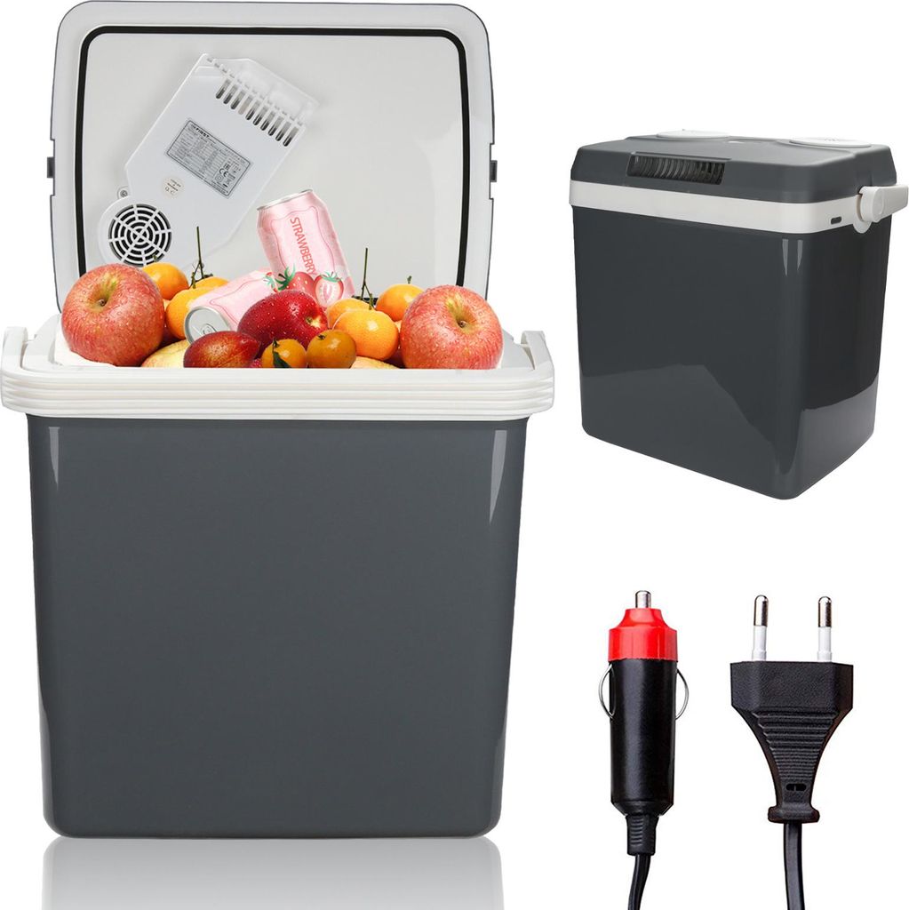 Ikodm Elektrische Kühlbox 25L Coolbox 12V/230V Kühlen & Warmhalten,Auto & Steckdose - Thermobox - Mini Kühlschrank - Für Camping, Picknick, R...