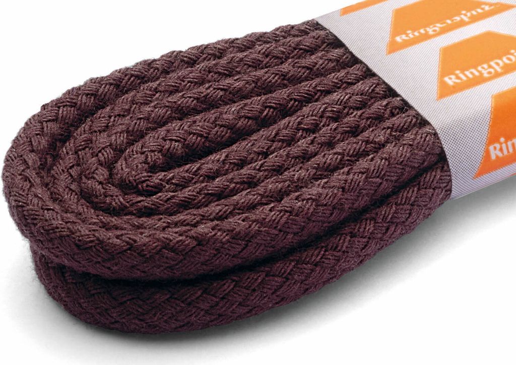 RINGELSPITZ - Kordel Schnürsenkel – Robust und Stilvoll für Jeden Tag - 90 cm, marron