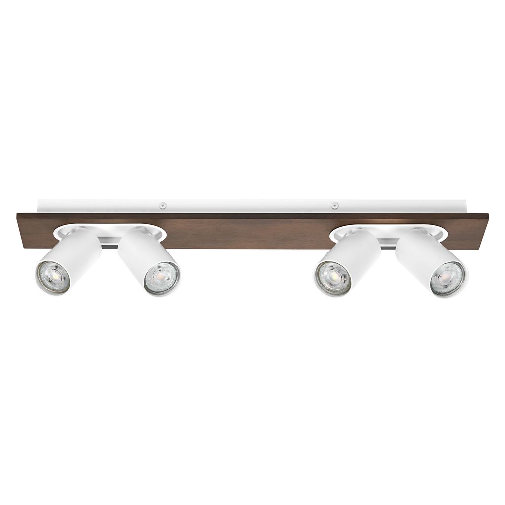 OSRAM 4099854471315 Deckenanbau-Leuchte aus unterschiedlichen Materialitäten mit flexiblen, dimmbaren GU10-Strahlern 13.60 W 920 lm
