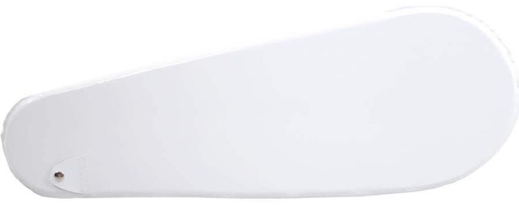 Kettenschutz 24 Zoll, Lacktuch, weiß, geschlossen, 62 cm Länge, 21,5 cm Höhe