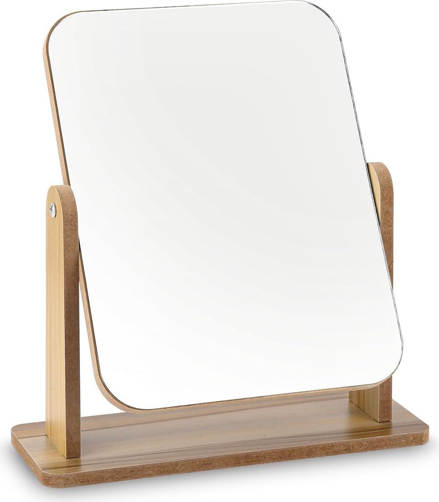 Standspiegel Holz Tischspiegel 25x2 2cm Kosmetikspiegel Schminktischspiegel Schreibtisch Schlafzimmer Badezimmer abnehmbar