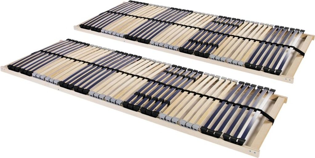 Lattenroste 2 Stk. mit 42 Latten 7 Zonen 70x200 cm