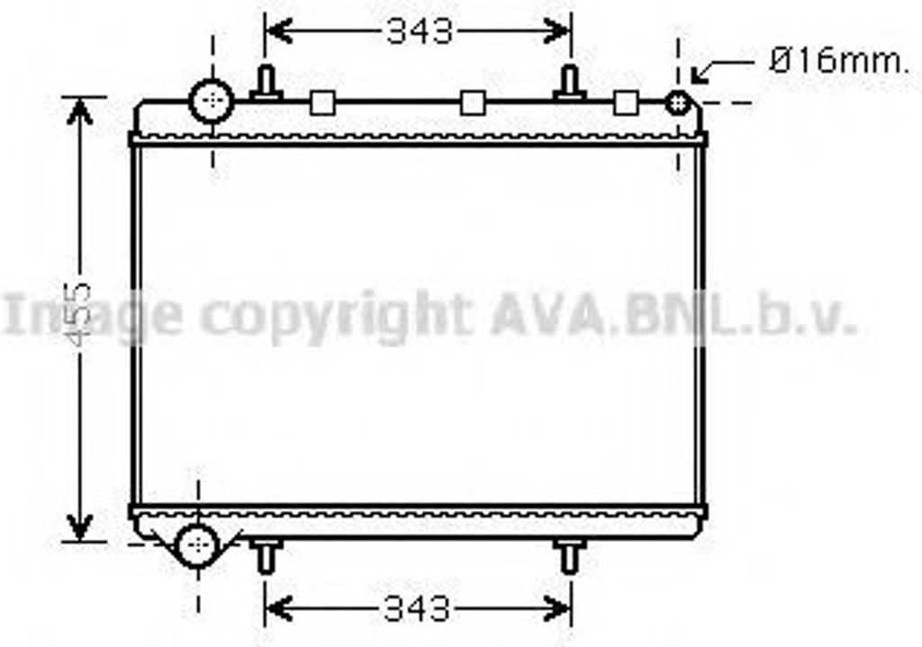 PRASCO PE2259 Kühler Wasserkühler Motorkühler passend für PEUGEOT 308 SW I (4E, 4H) 307 CC (3B) 307 (3A/C) 308 I Schrägheck (4A, 4C) 307 SW (3H)