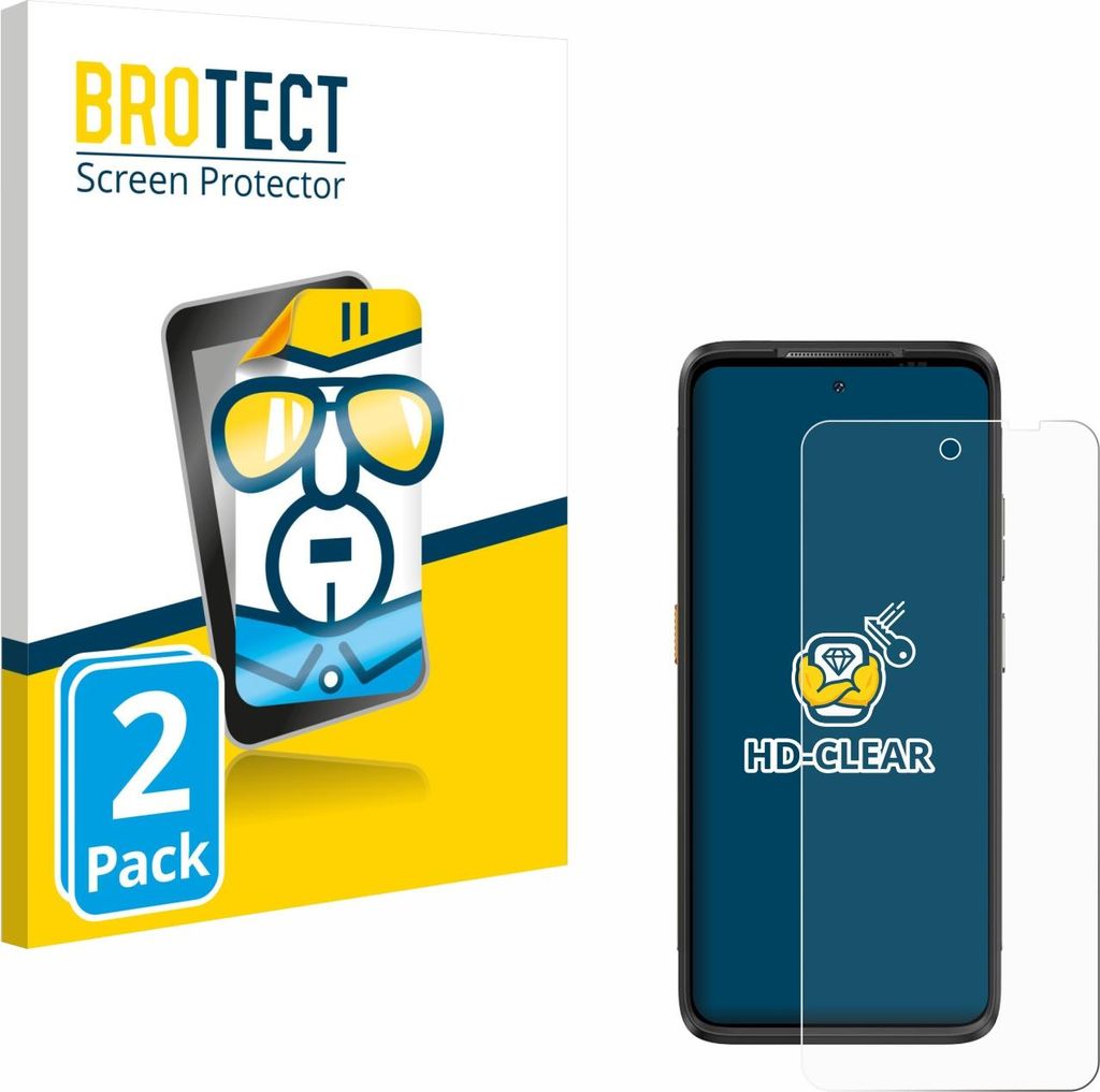 2x Für Ulefone Armor 23 Ultra Schutzfolie BROTECT Displayschutz Display Schutz Folie Klar Transparent