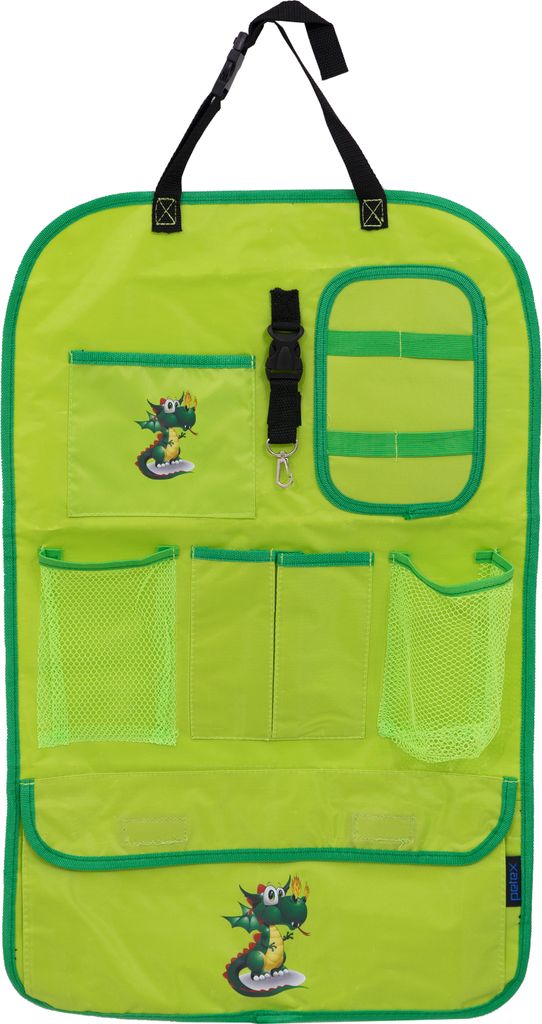Auto Rücksitz Organizer, ca. 41 x 64 cm, mit Logo, grün von Produktbild 