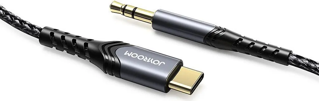 Joyroom cavo audio stereo AUX da mini jack 3,5 mm a USB tipo C compatibile con smartphone Smartphone 2 m nero
