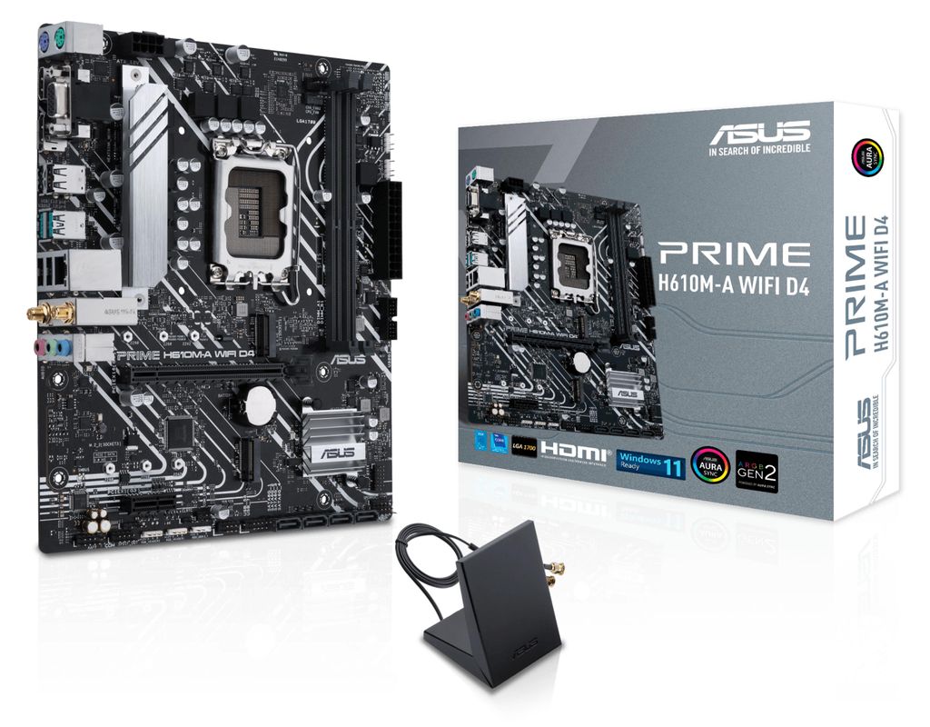 Asus 90Mb1C80-M0Eay1 Prime H610M-A Wifi D4//Lga1700,H610,M.2,Dp,Hdmi,Wifi5,Aura,Mb