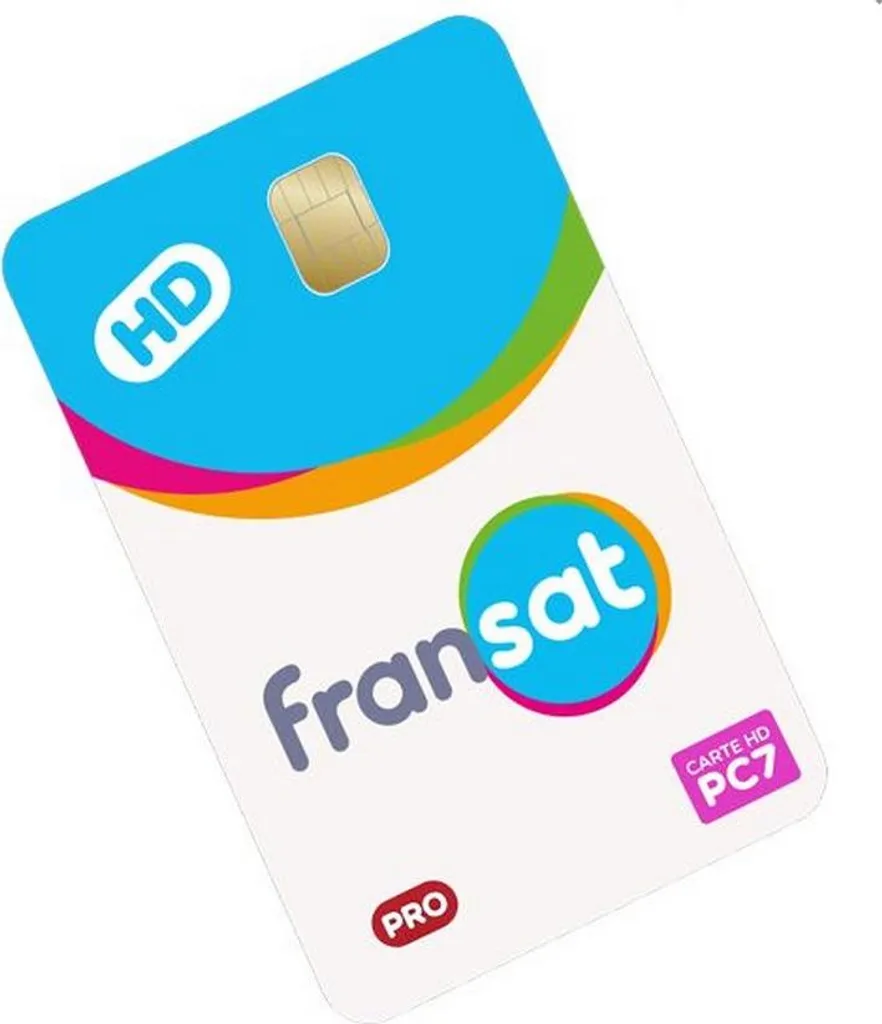 Carte Fransat Pro PC7 Wisi CS74P haute sécurité avec validité de 4 ans