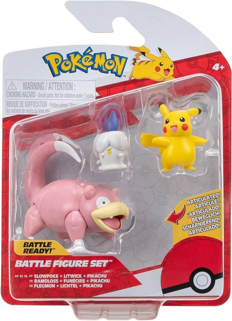 Jazwares Sada bojových figurek Pokémon 3-Pack Pikachu Obrázok produktu 