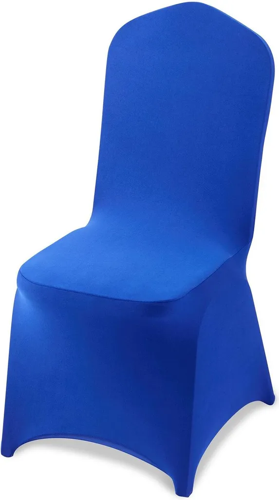 Set 50 Fodere Sedie Matrimonio Blu Royal Elasticizzate Professionali