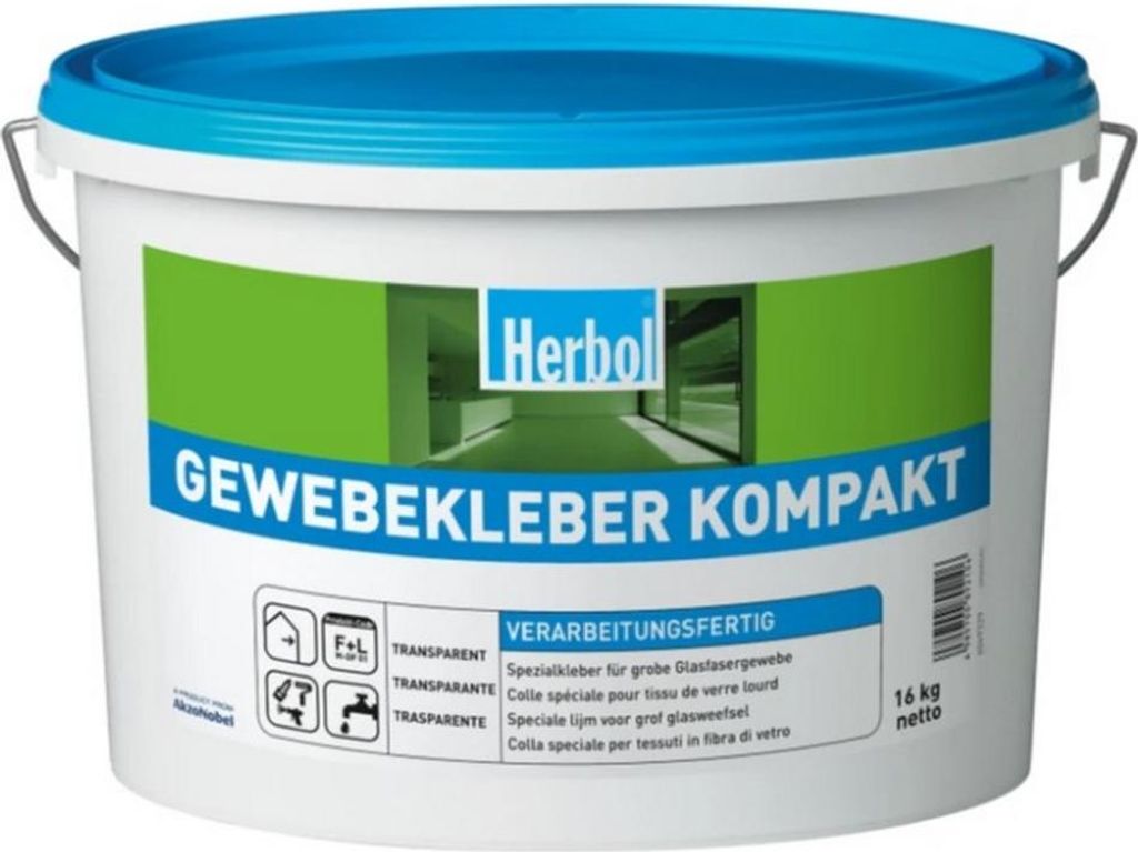 Herbol Gewebekleber Kompakt 16 kg transparent Produktbild 