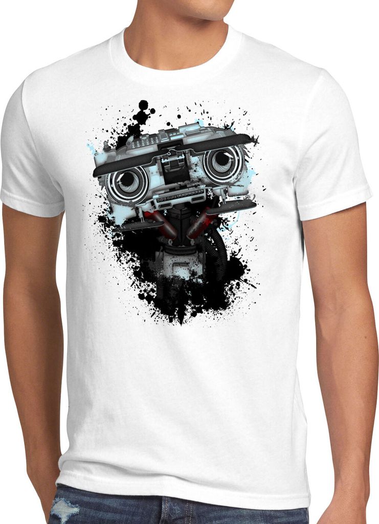 style3 Nummer 5 Herren T-Shirt johnny fünf roboter short circuit