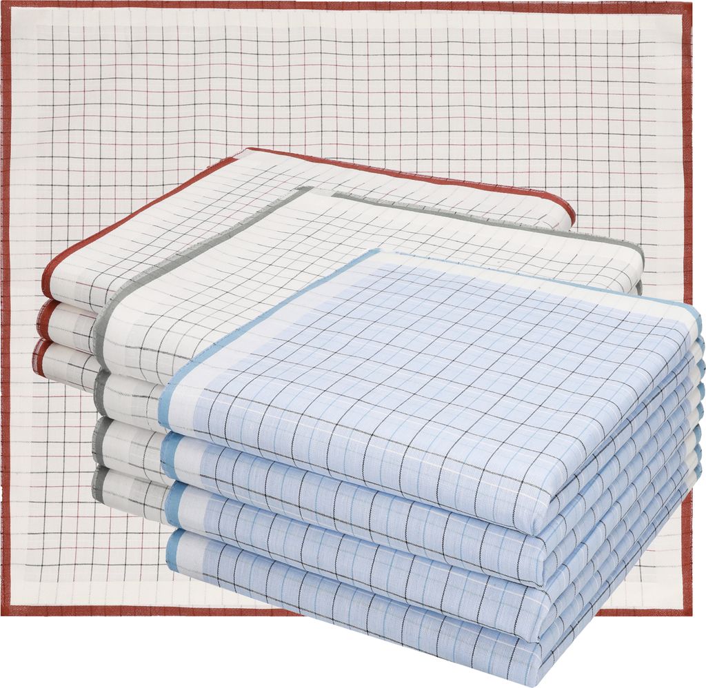 Betz 12 Stück Herren Stoff Taschentücher Set Größe 40x40 cm Produktbild 