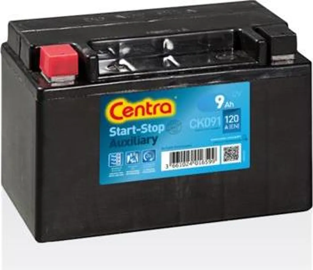 Batteria Centra CK091 Start-Stop AGM 9Ah 120A | Ricambio Volvo Originale