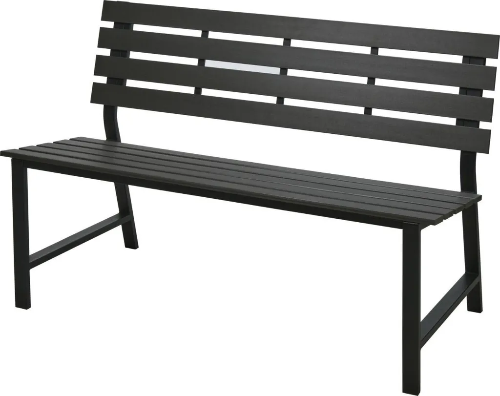 Banc de jardin 125 cm en composite bois-plastique KO-FA6110000