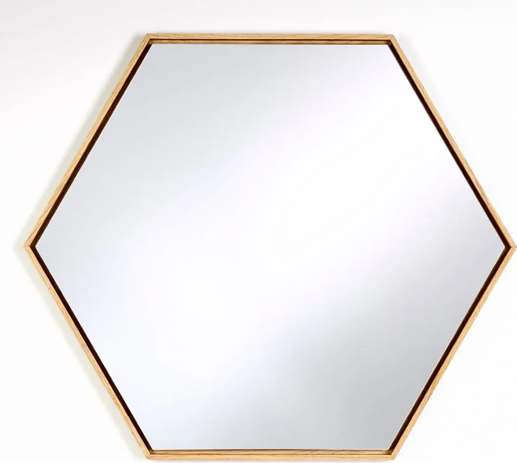 Miroir luxe Casa Padrino bois naturel 52x45 cm avec cadre artisanal chic