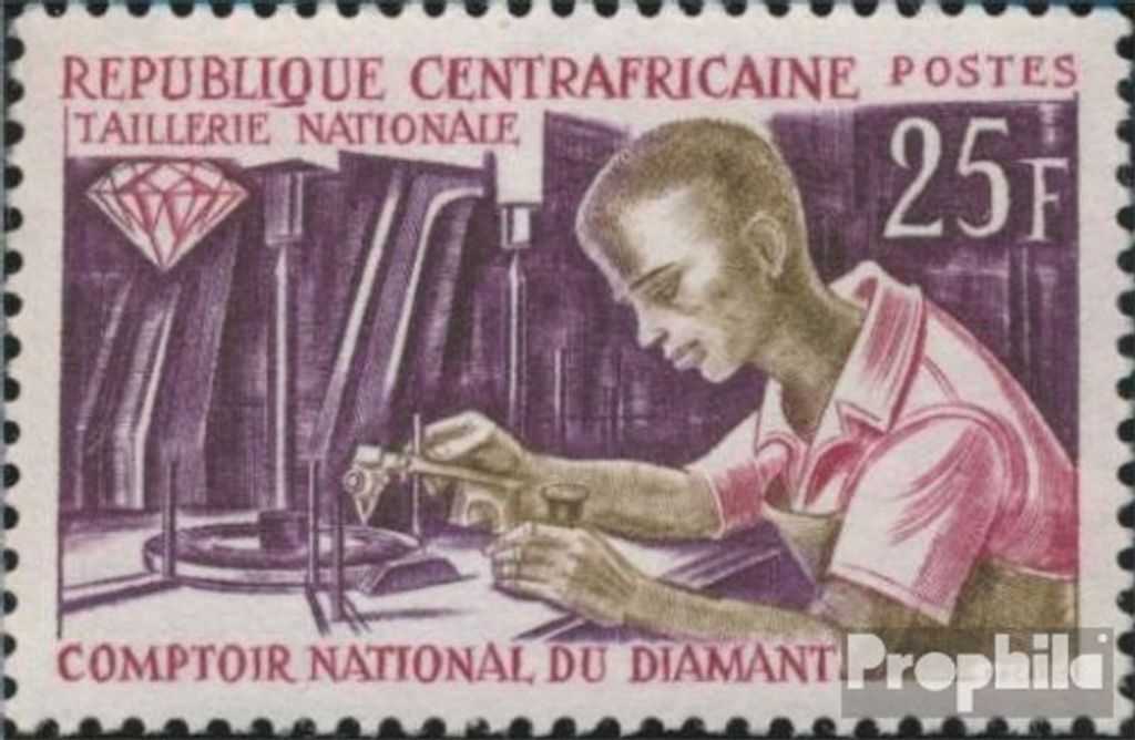Briefmarken Zentralafrikanische Republik 1966 Mi 101 Produktbild 