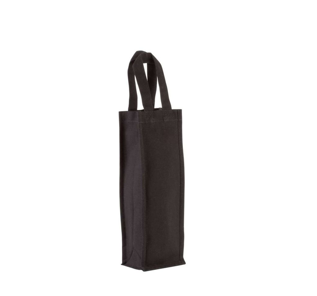 Kimood Flaschentasche Tragetasche Bottlebag Flaschenträger, Größe:U, Farbe:Schwarz