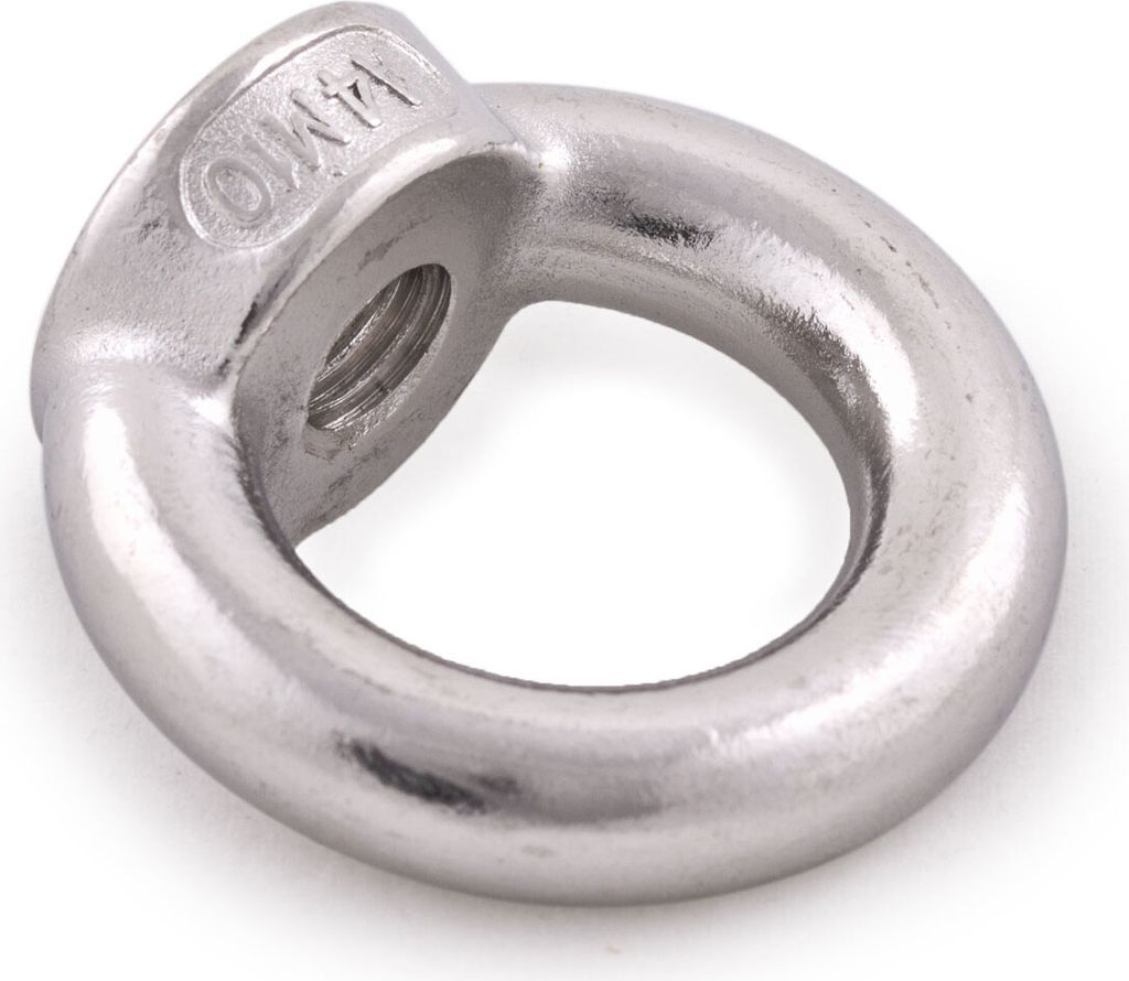 Ringmutter M6  Edelstahl poliert Produktbild 