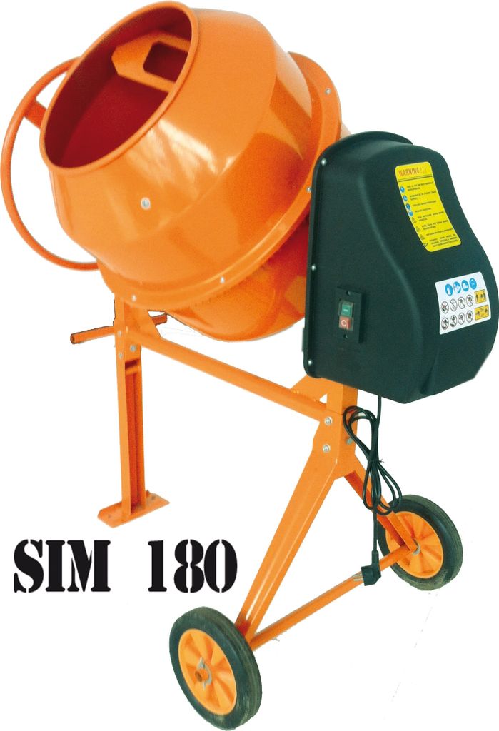 Betonmischmaschine SIM180 180L 800W 230V Betonmischer Mischmaschine
