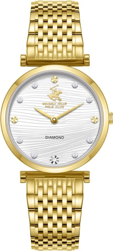 Montre en or Beverly Hills BP3737X.130 avec diamants et acier inoxydable