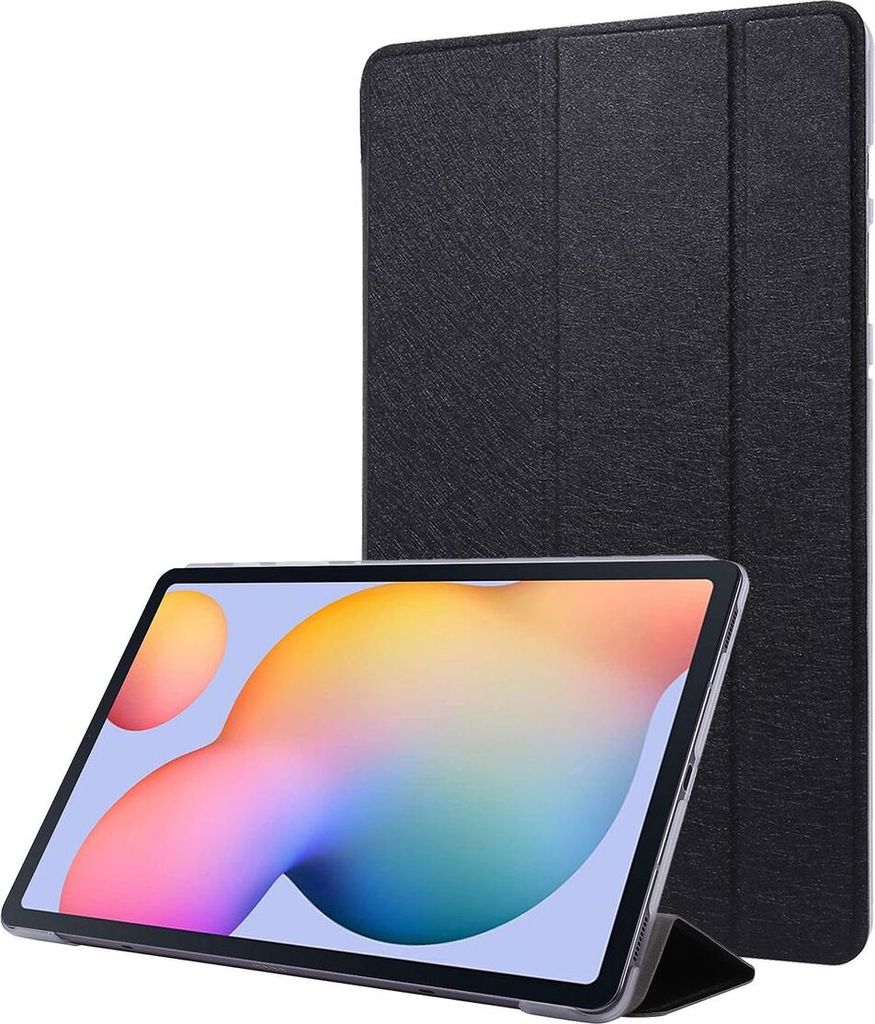 Schutzhülle Tablethülle für Samsung Galaxy Tab S8 Plus Case Cover Etuis Tasche 360, Farbe:Schwarz